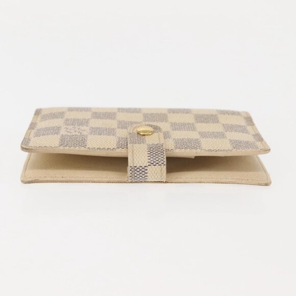 LOUIS VUITTON Damier Azur Agenda PM Day Planner Cover R20706 LV Auth 145793 - Picture 7 of 16